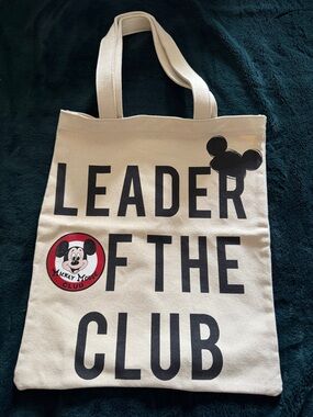 Disney Parks Mickey Mouse Club Canvas Tote Bag